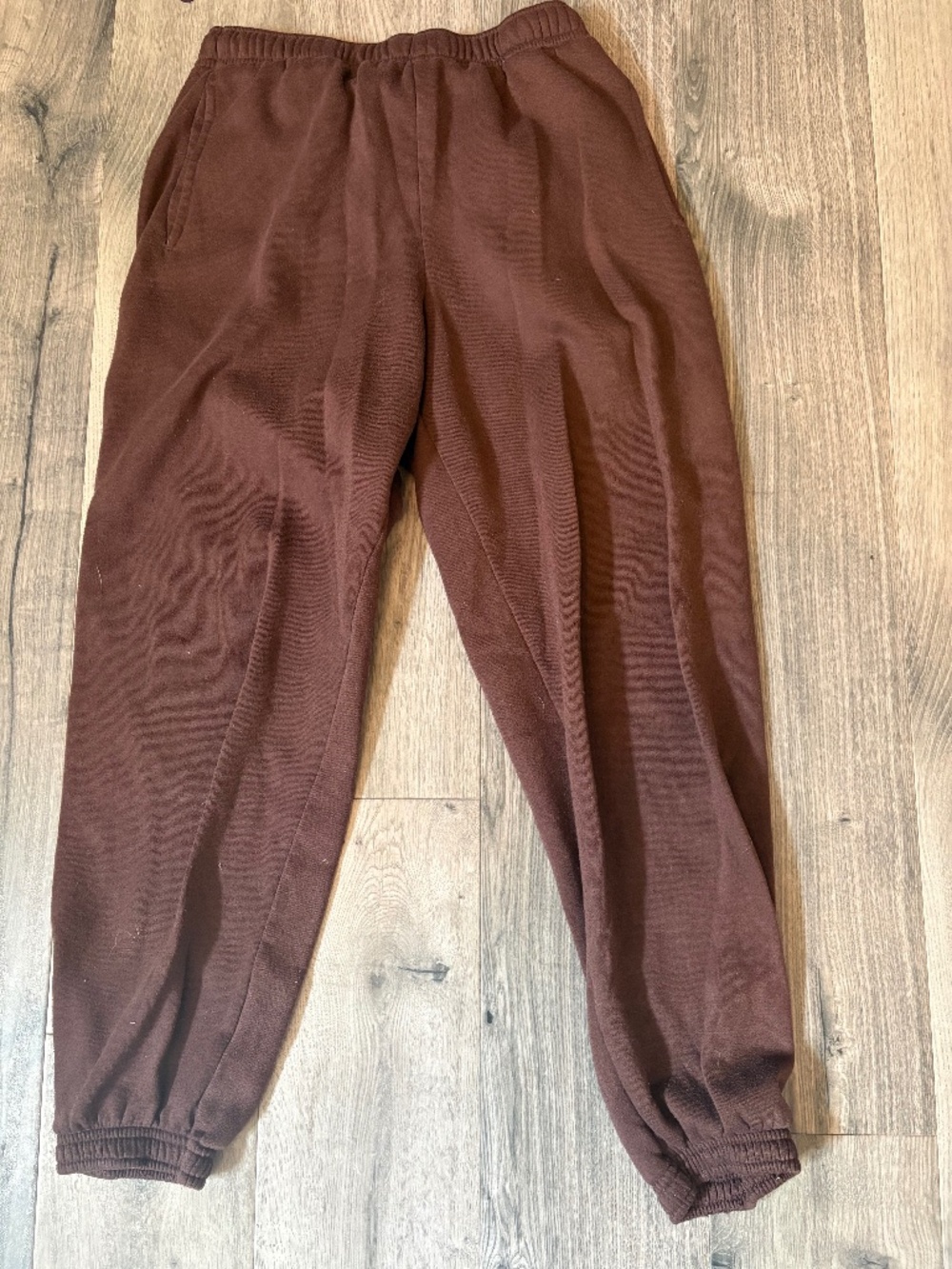 Brown drawstring sweatpants